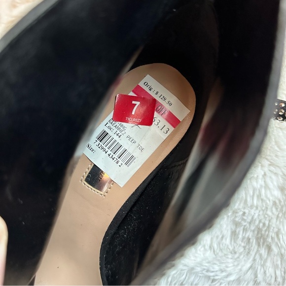 INC International Concepts Black BLING Rhinestone Booties Women’s Size 7 - Picture 9 of 12